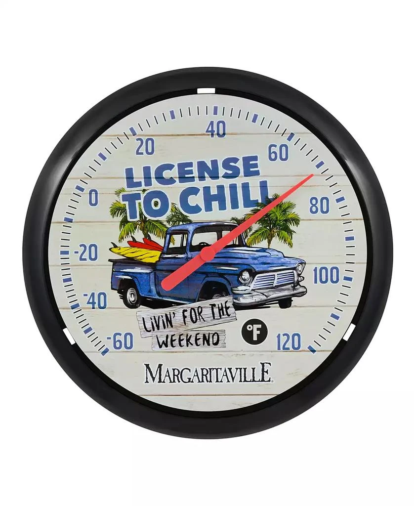 商品La Crosse Technology|104-134B-Tbp 13.25" "License To Chill" Margaritaville Analog Dial Thermometer,价格¥142,第1张图片