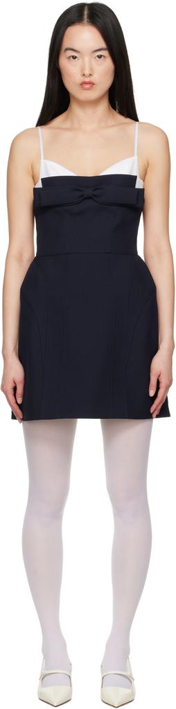 【Shushu Tong】グレー Double Bow Sling ミニドレス Shushu/Tong Double Bow Sling Mini Dress - Dresses & Skirts