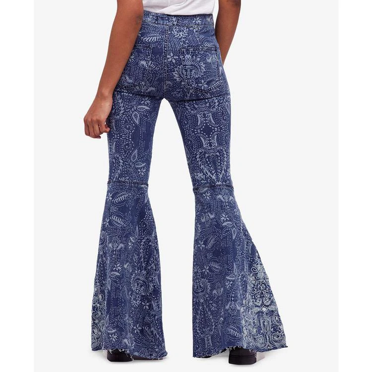 商品Free People|Printed Flared Jeans,价格¥382,第3张图片详细描述