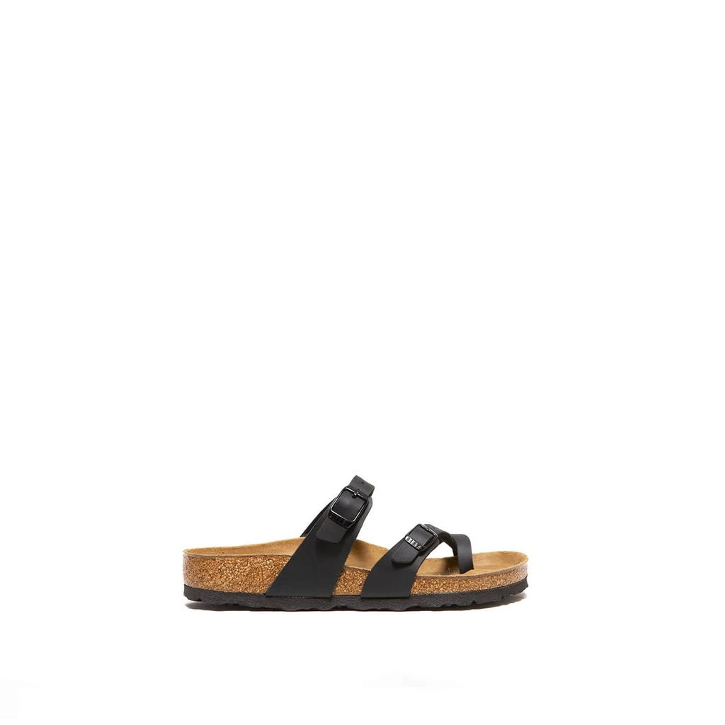 商品Birkenstock|Mayari flip flops in black eco -leather,价格¥716,第1张图片