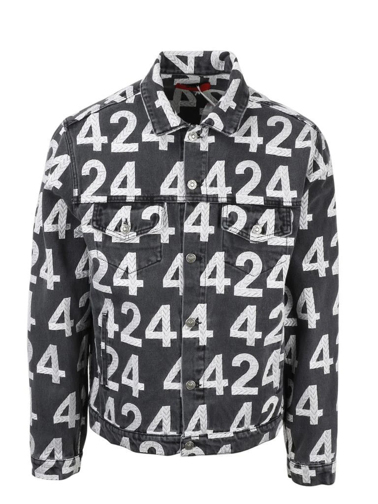 商品FourTwoFour on Fairfax|424 Embroidered Denim Jacket,价格¥5082,第1张图片
