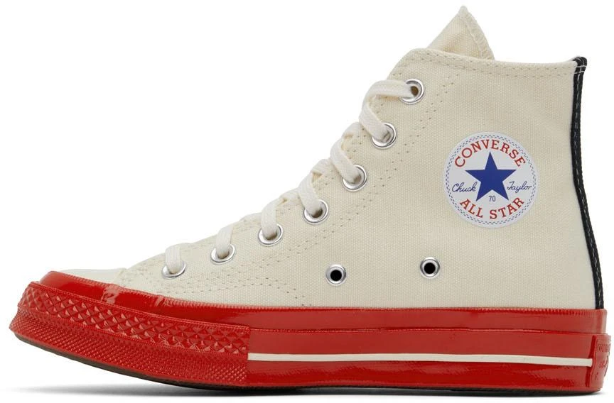 商品Comme des Garcons|灰白色 Converse 联名 Chuck 70 高帮运动鞋,价格¥1187,第3张图片详细描述