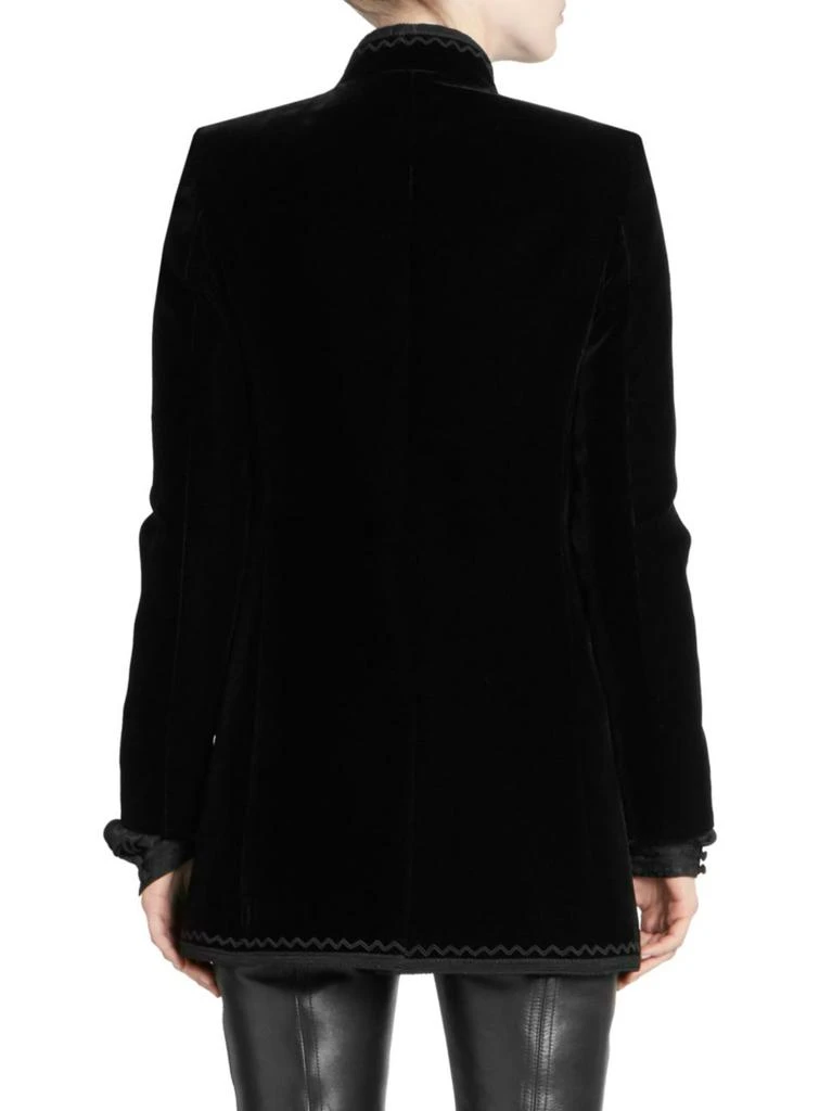 商品Yves Saint Laurent|Embroidered Velvet Blazer,价格¥8197,第2张图片详细描述