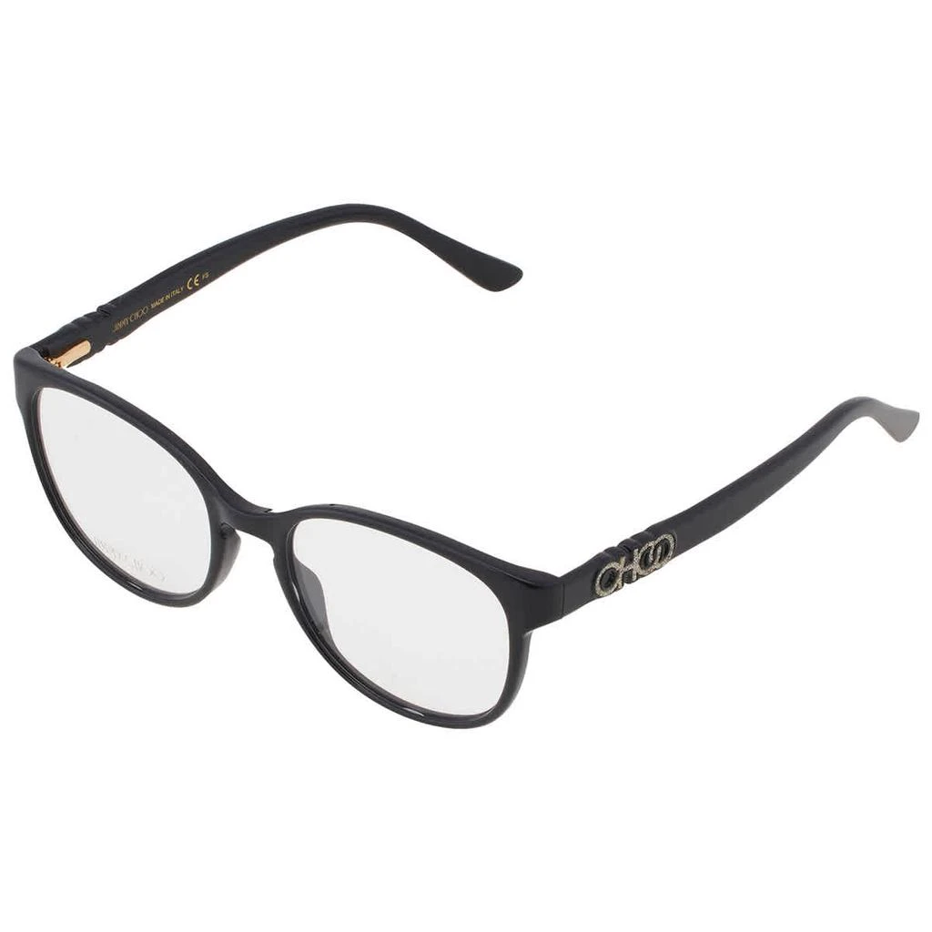 商品Jimmy Choo|Jimmy Choo Demo Oval Ladies Eyeglasses JC240 0807 52,价格¥641,第3张图片详细描述