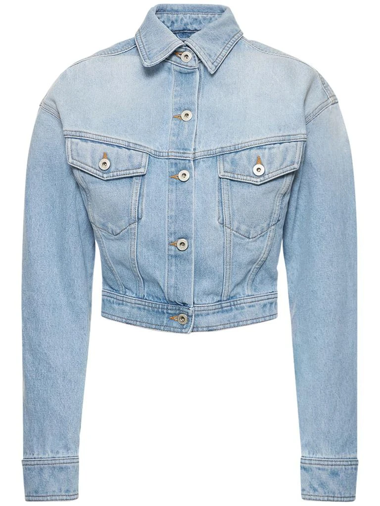 商品Off-White|Toybox Bleach Crop Cotton Denim Jacket,价格¥4012,第1张图片