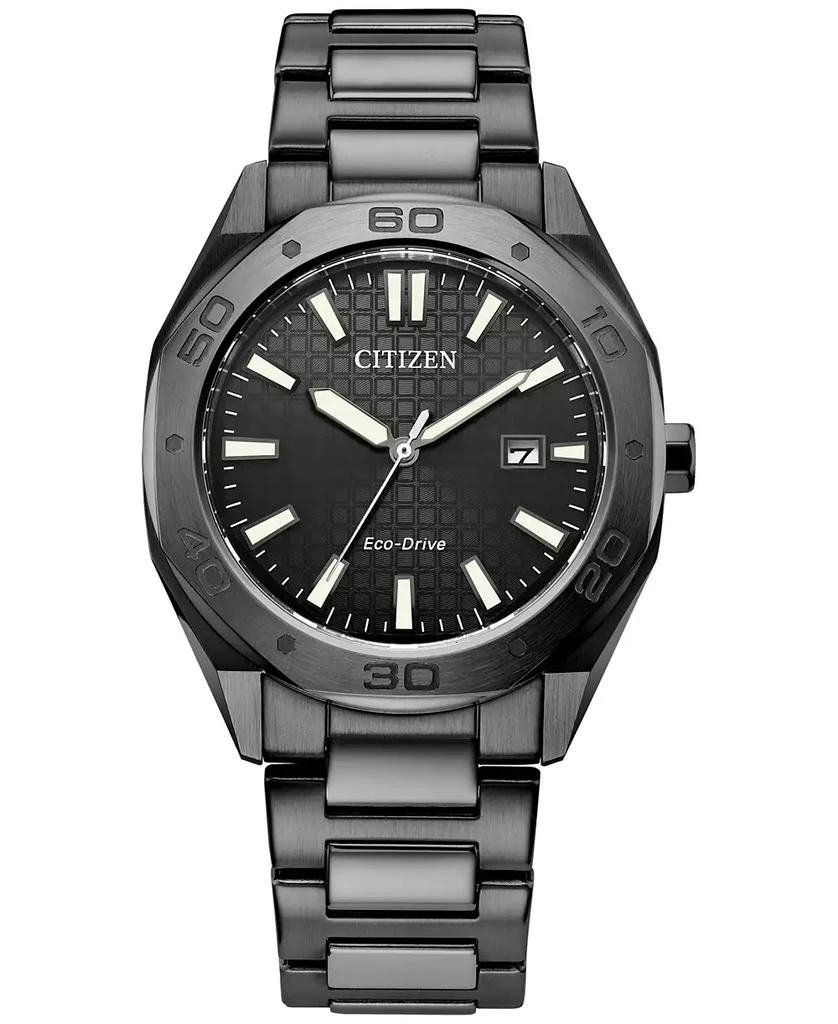 商品Citizen|Eco-Drive Men's Weekender Gray-Tone Stainless Steel Bracelet Watch 41mm,价格¥2432,第1张图片