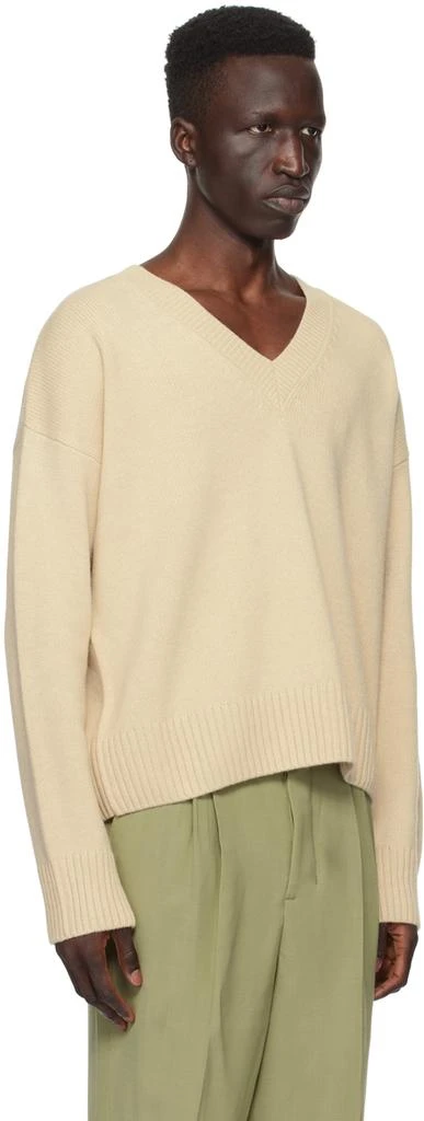 商品AMI|Beige Cropped Sweater,价格¥2492,第2张图片详细描述