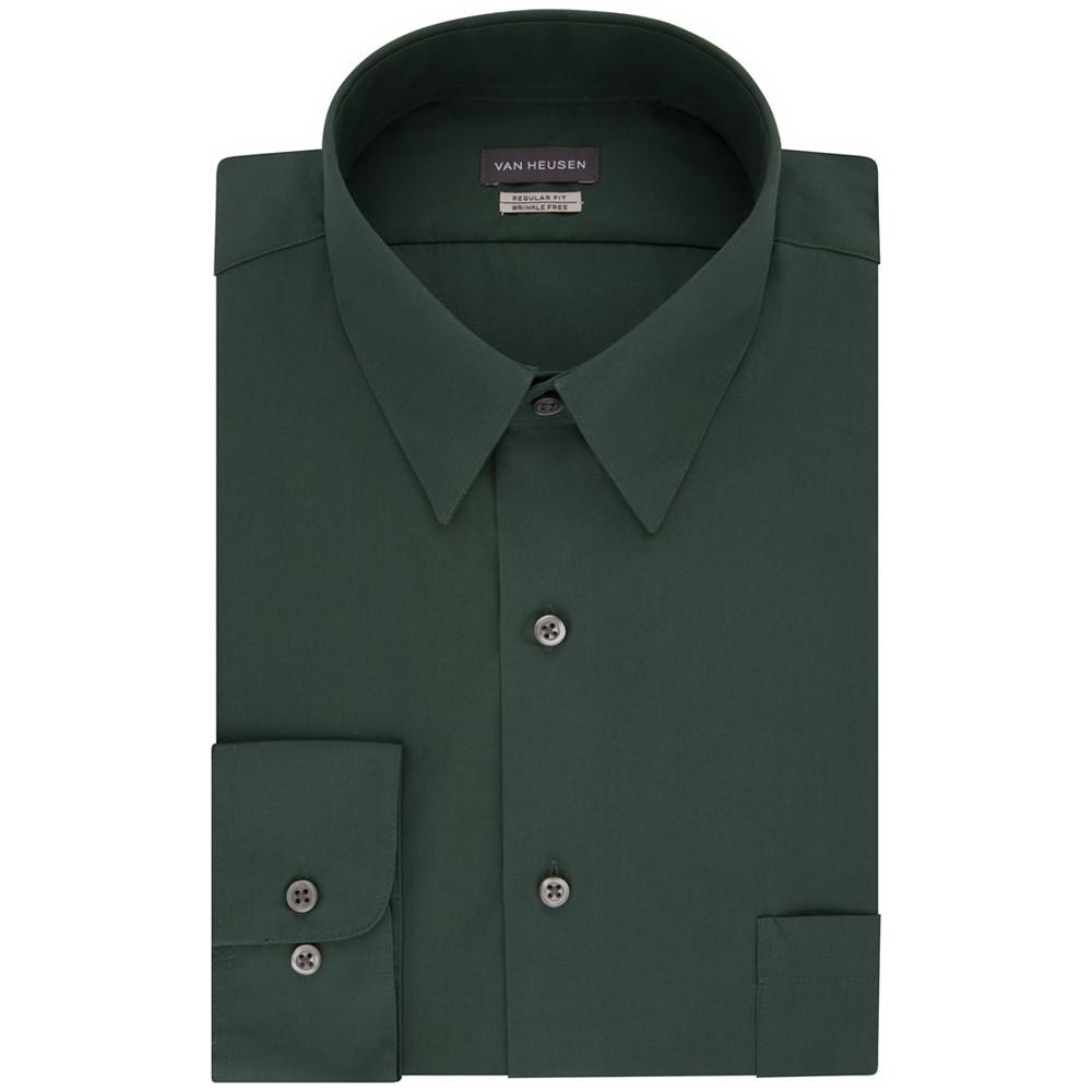 Men's Classic-Fit Poplin Dress Shirt商品第3张图片规格展示