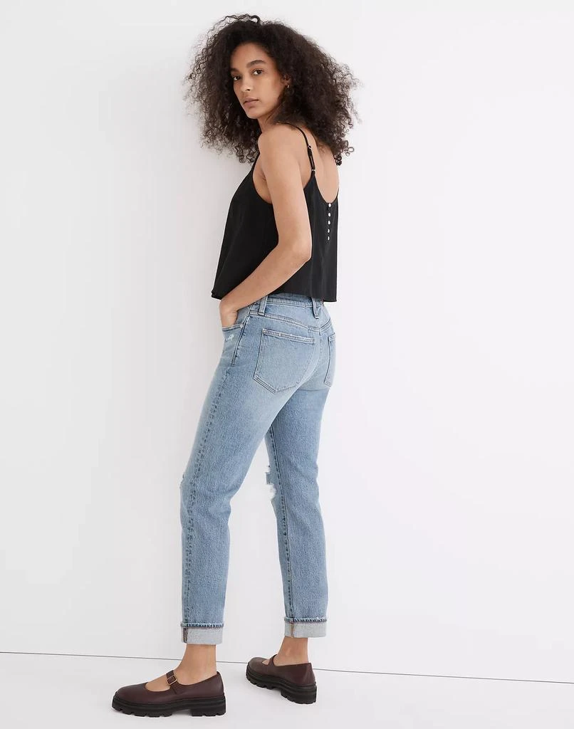 商品Madewell|The Petite High-Rise Slim Boyjean in Birchwood Wash,价格¥796,第3张图片详细描述