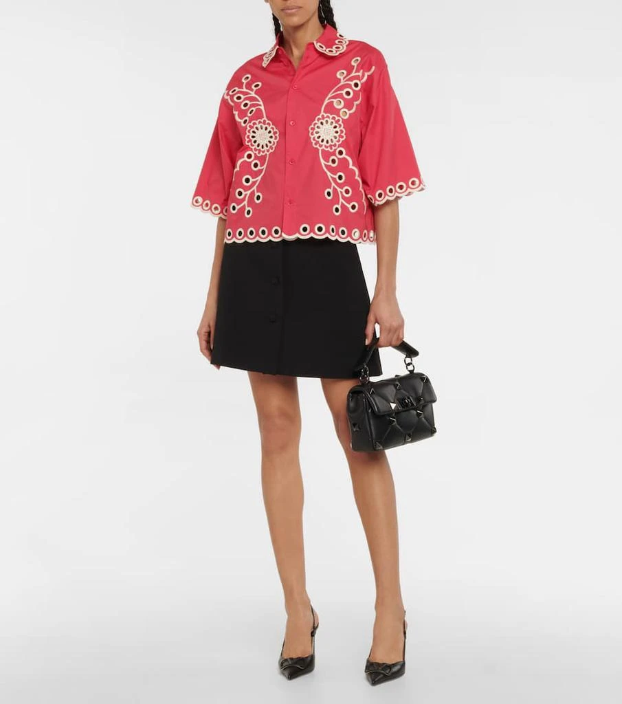 商品RED Valentino|马德拉刺绣短款衬衫,价格¥3251,第2张图片详细描述