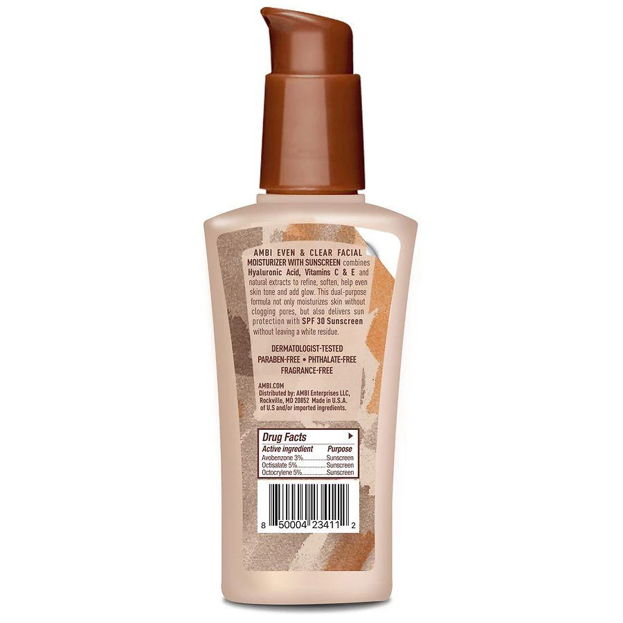 商品Ambi|Even & Clear Daily Facial Moisturizer with SPF 30 Fragrance-free,价格¥89,第2张图片详细描述