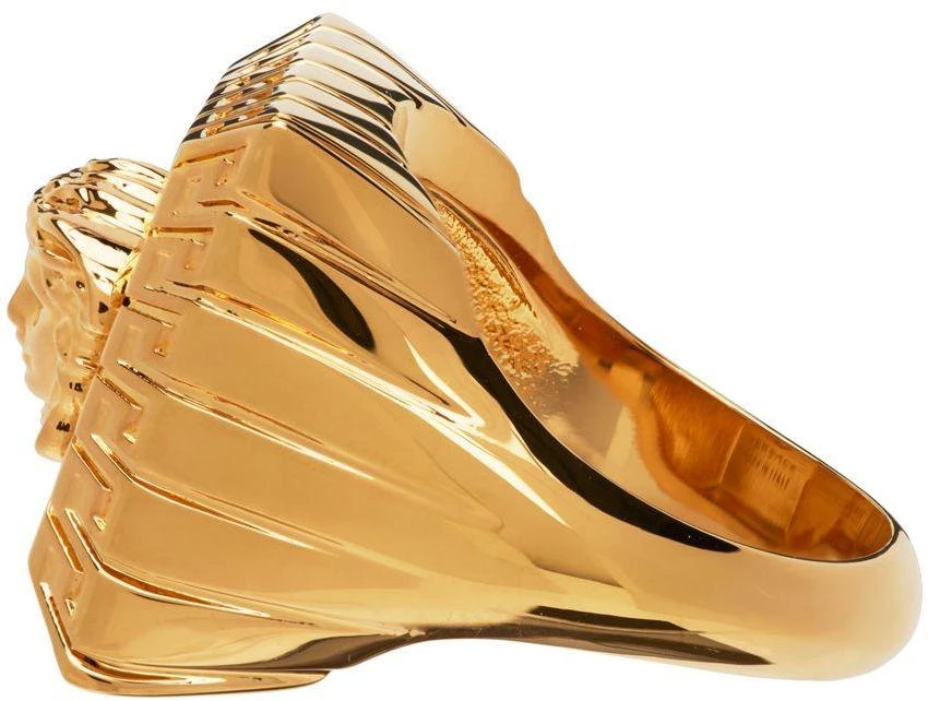 商品Versace|Gold Medusa Square Ring,价格¥1080,第3张图片详细描述