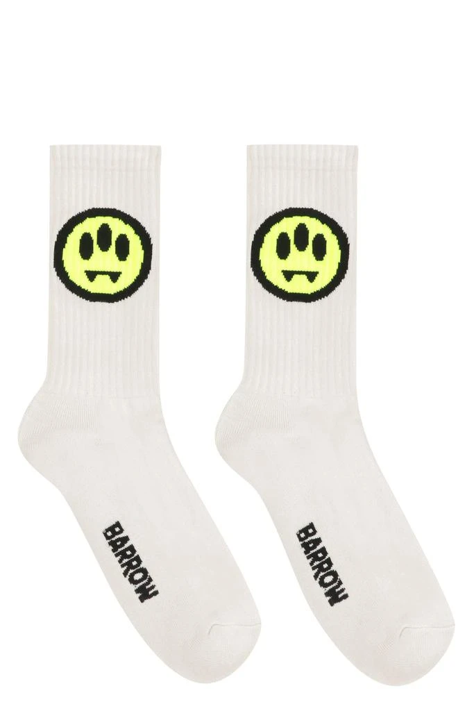 商品BARROW|Logo Cotton Blend Socks,价格¥455,第1张图片