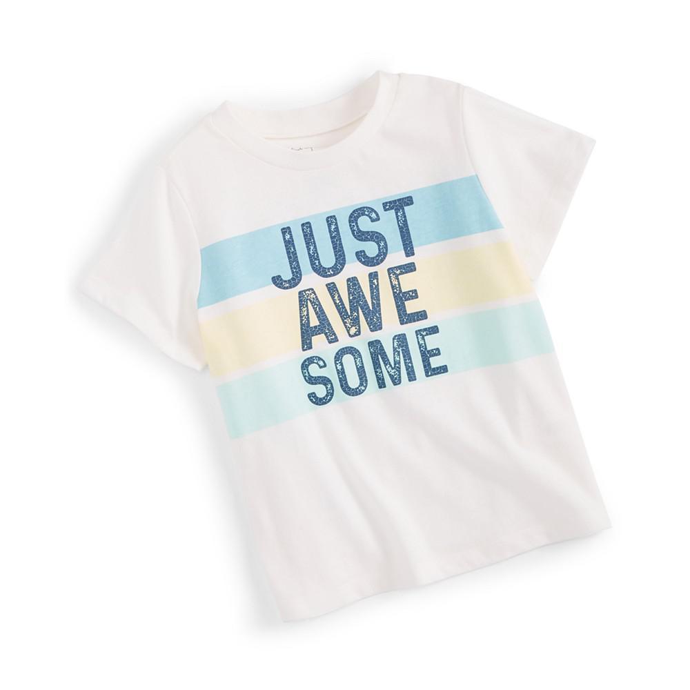 商品First Impressions|Baby Boys Just Awesome T-Shirt, Created for Macy's,价格¥74,第1张图片