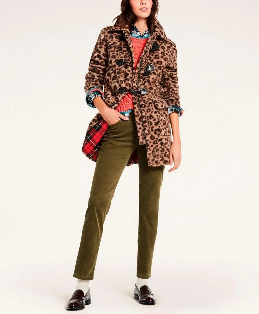 商品Brooks Brothers|Wool Blend Toggle Leopard Coat,价格¥1664,第2张图片详细描述