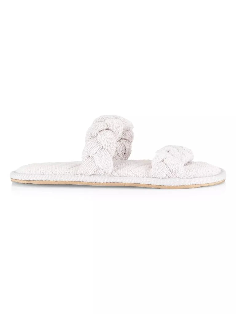 商品Barefoot Dreams|Towel Terry Braided Slippers,价格¥516,第1张图片