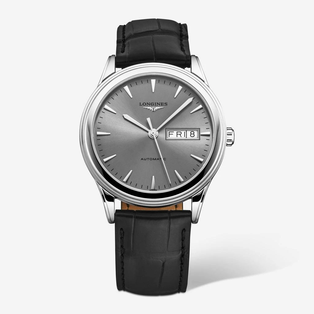 商品Longines|Longines Flagship Stainless Steel Automatic Men's Watch L48994722,价格¥8203,第1张图片