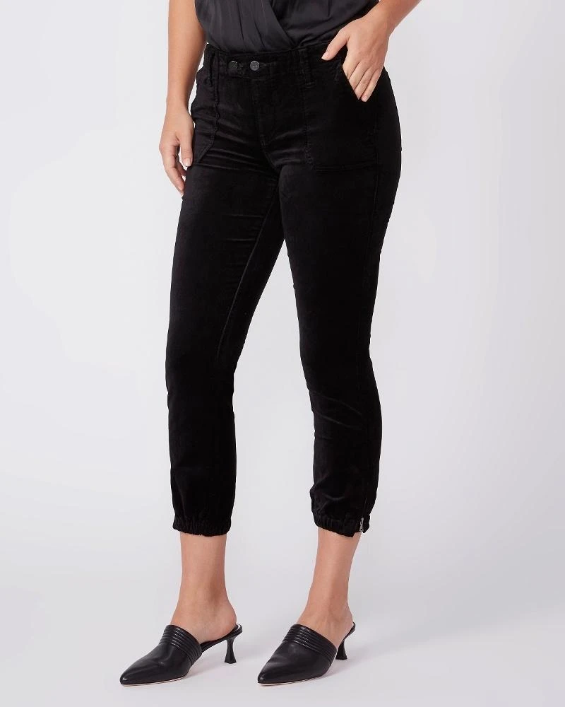商品Paige|Paige Mayslie Joggers - Black Velvet,价格¥2371,第1张图片