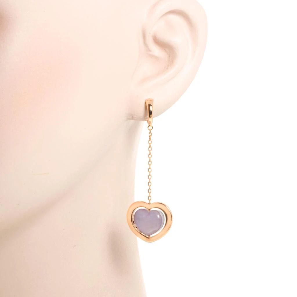 商品Mimi Milano|Mimi Milano Giulietta E Romeo 18K Rose Gold, Amethyst Dangle Earrings OLM308R8A,价格¥12516,第4张图片详细描述