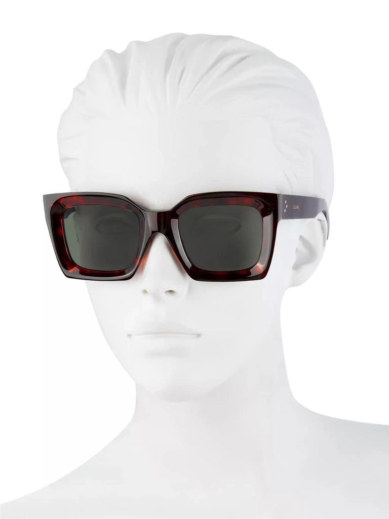 商品Celine|51MM Oversized Square Sunglasses,价格¥3716,第4张图片详细描述