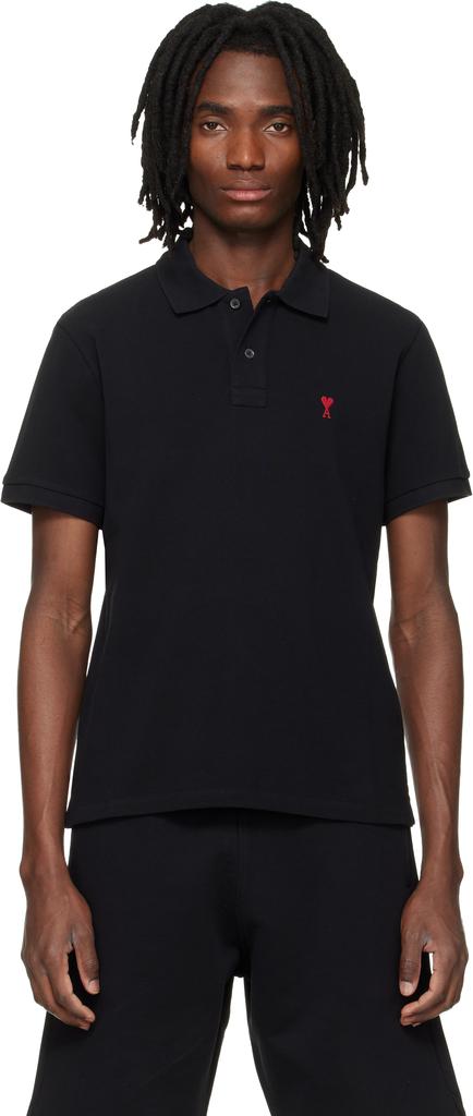 Schwarzes Ami de Coeur-Polo aus Baumwolle image 2