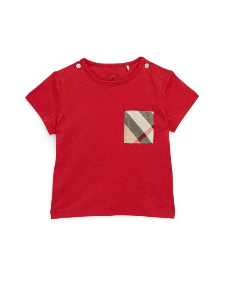 商品Burberry|婴幼儿纯棉口袋T恤,价格¥208,第1张图片