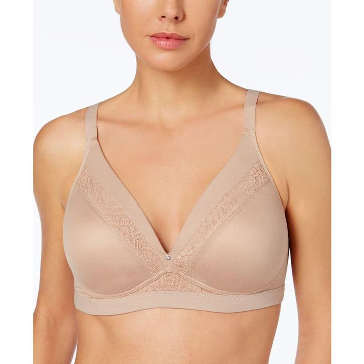 商品Olga|Cloud 9 Lace-Trim Wireless Bra GO3691A,价格¥311,第1张图片