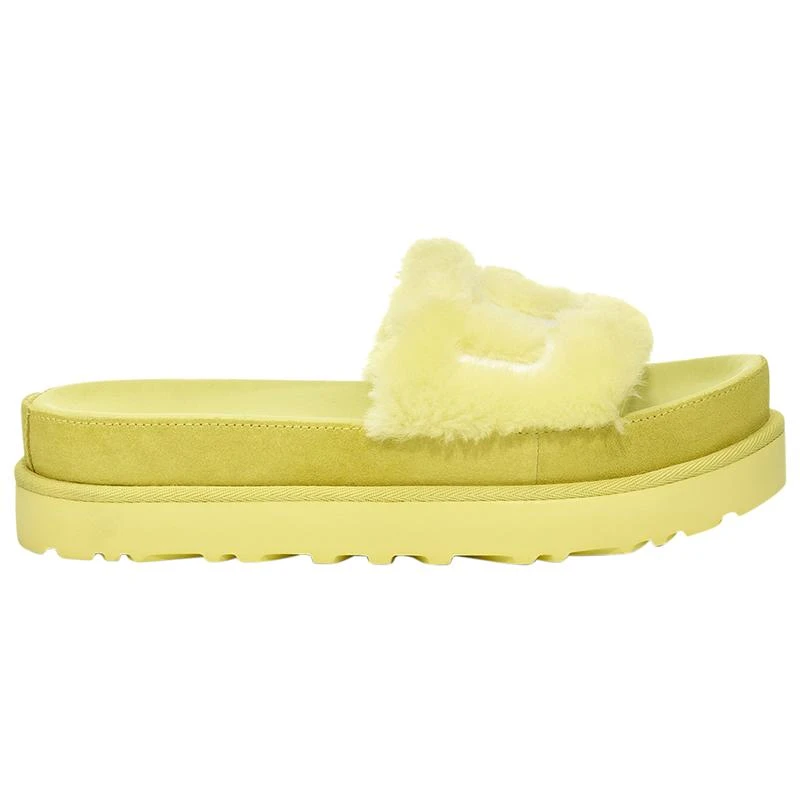 商品UGG|UGG Laton Fur Slides - Women's,价格¥382,第1张图片