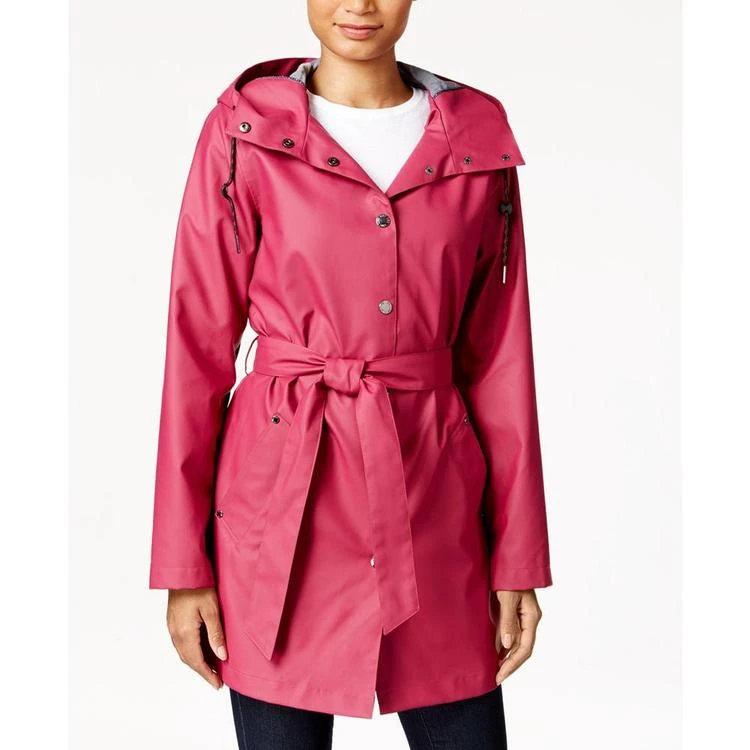 商品Laundry by Design|Hooded Water-Resistant Belted Raincoat,价格¥748,第1张图片