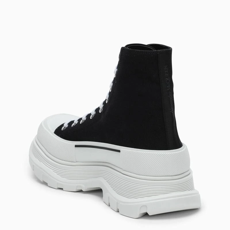 商品Alexander McQueen|Black canvas Tread Slick boots,价格¥5508,第4张图片详细描述