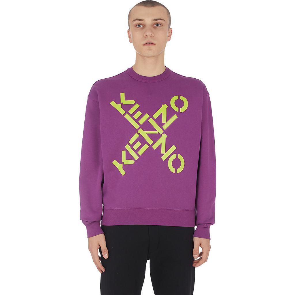 Kenzo Sport 'Big X' Pullover Sweater - Purple商品第1张图片规格展示