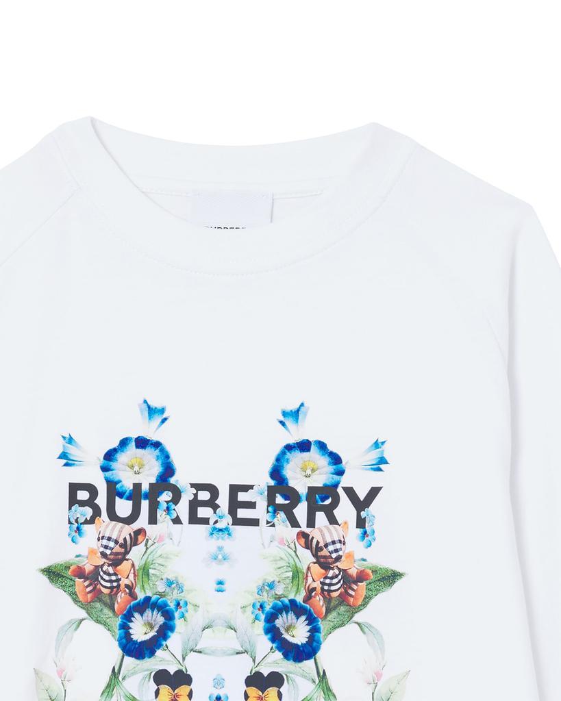 商品Burberry|Girl's Dutch Floral Logo Graphic T-Shirt, Size 3-14,价格¥626,第6张图片详细描述