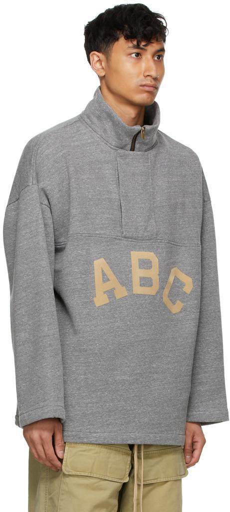 商品Fear of god|Grey 'ABC' Pullover Zip-Up Sweater,价格¥5457,第4张图片详细描述