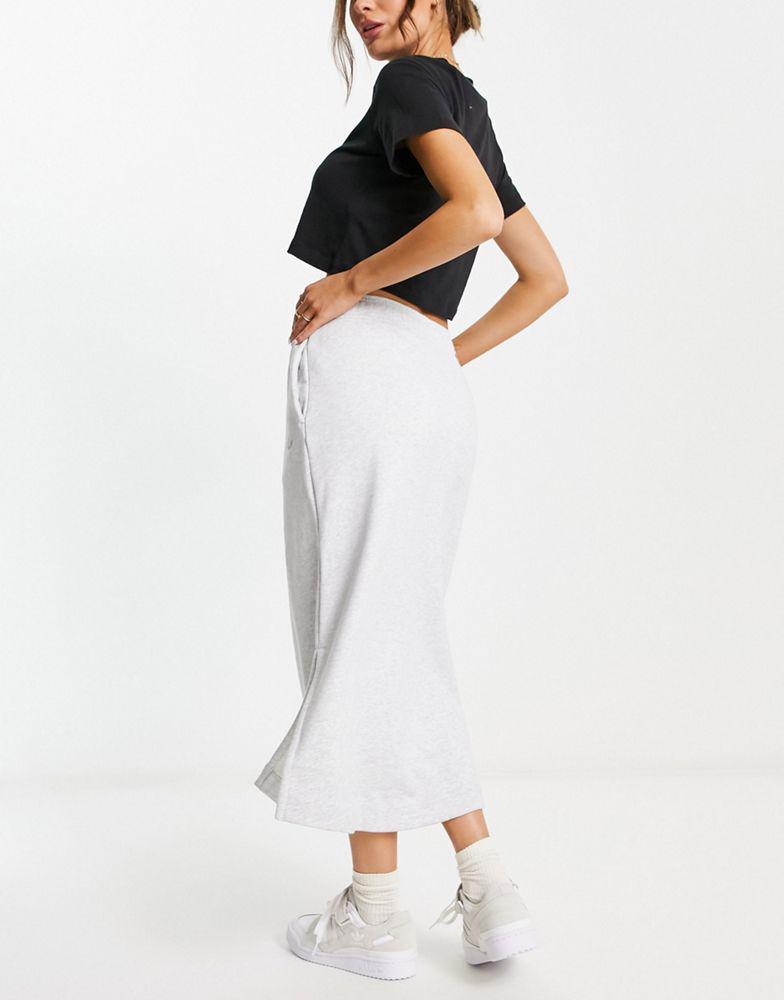 adidas Originals premium essentials midi skirt in grey商品第4张图片规格展示