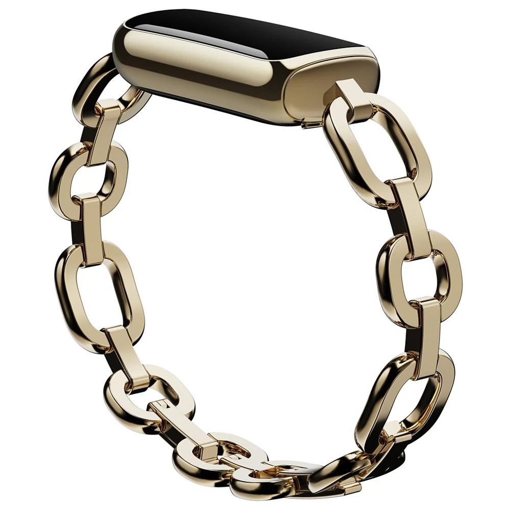 商品Fitbit|Women's Special Edition Gorjana Soft Gold-Tone Stainless Steel Parker Link Bracelet Watch,价格¥1514,第3张图片详细描述