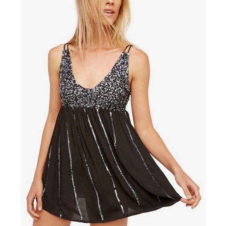 商品Free People|Glitter Girl Mini Slip Dress,价格¥240,第1张图片