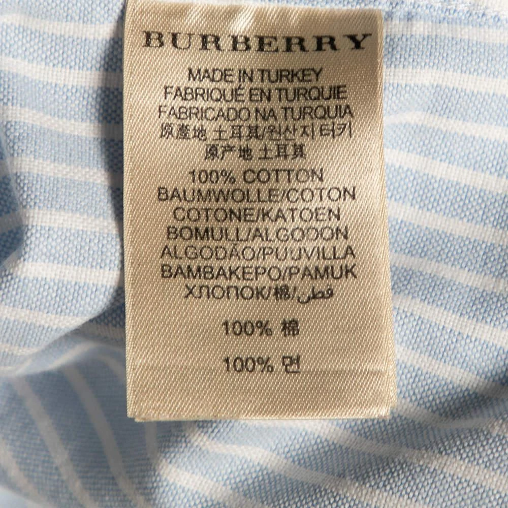 Burberry Brit Blue Striped Cotton Button Front Shirt S 商品