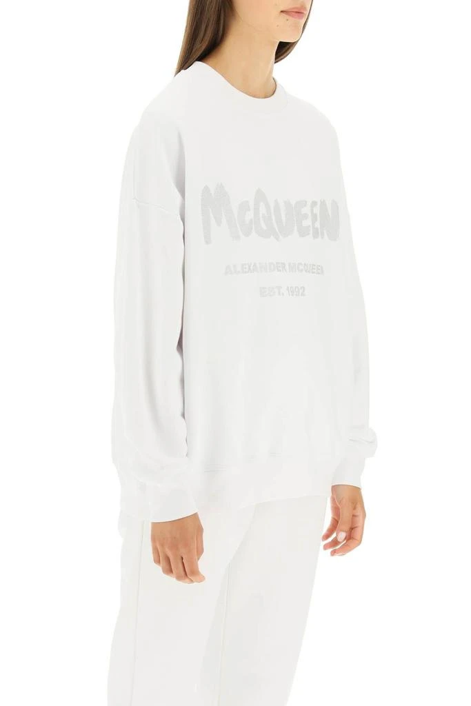 商品Alexander McQueen|GRAFFITI LOGO SWEATSHIRT,价格¥3239,第3张图片详细描述