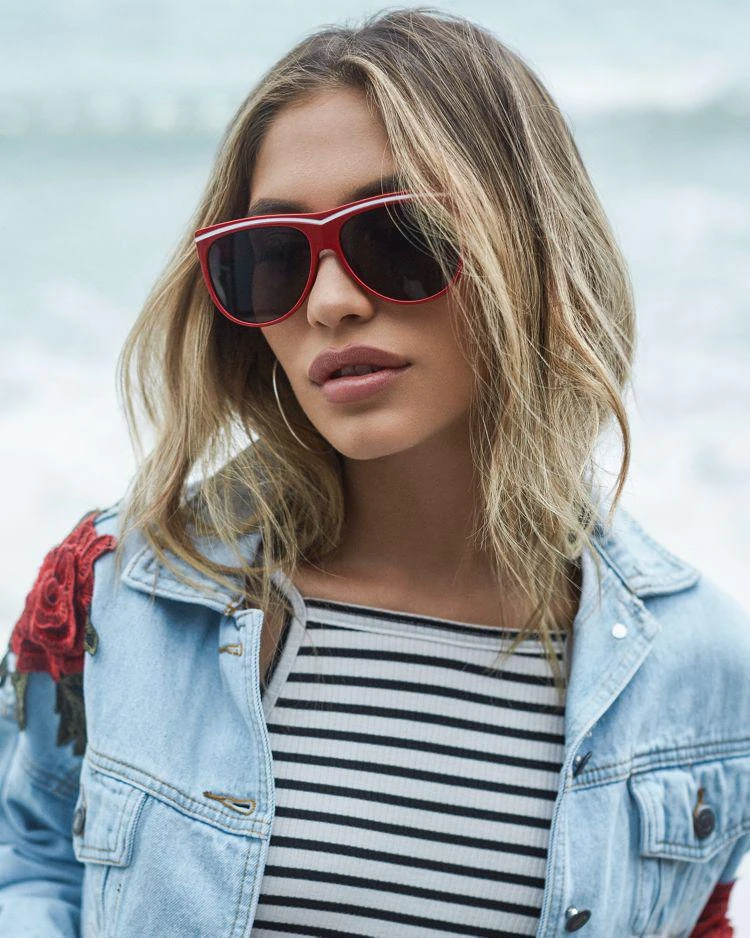 商品Quay|Women's Hollywood Nights Square Sunglasses, 55mm,价格¥445,第4张图片详细描述