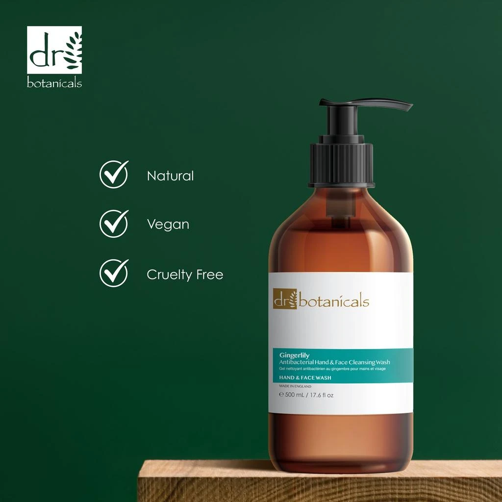 商品Dr. Botanicals|Gingerlily Hand & Face Cleansing Wash 500ml Twin Value Savings Pack,价格¥175,第4张图片详细描述