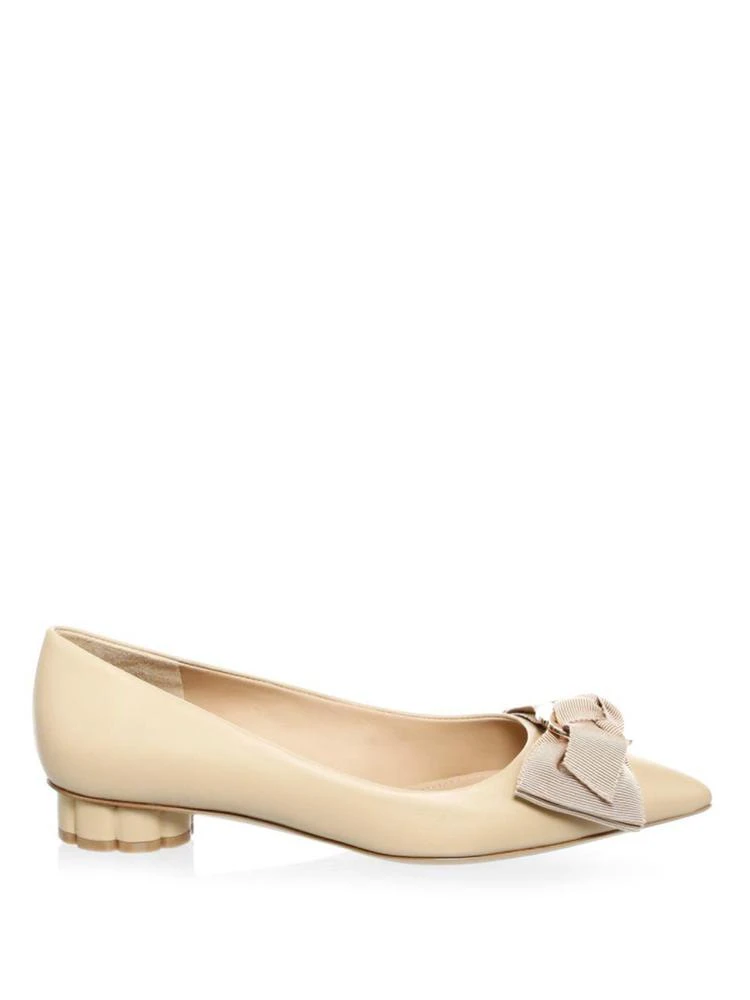 商品Salvatore Ferragamo|Talla Bow Leather Flats,价格¥1861,第5张图片详细描述