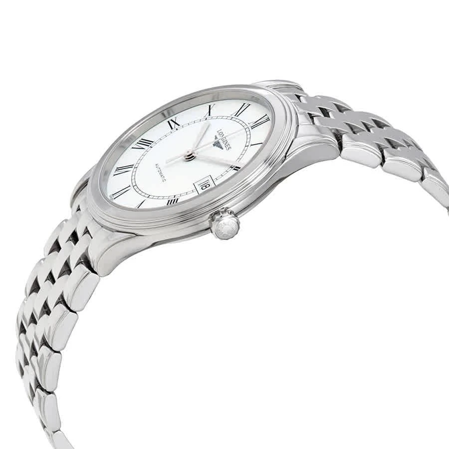 商品Longines|Flagship Automatic White Matte Dial Men's Watch L49744216,价格¥8804,第2张图片详细描述