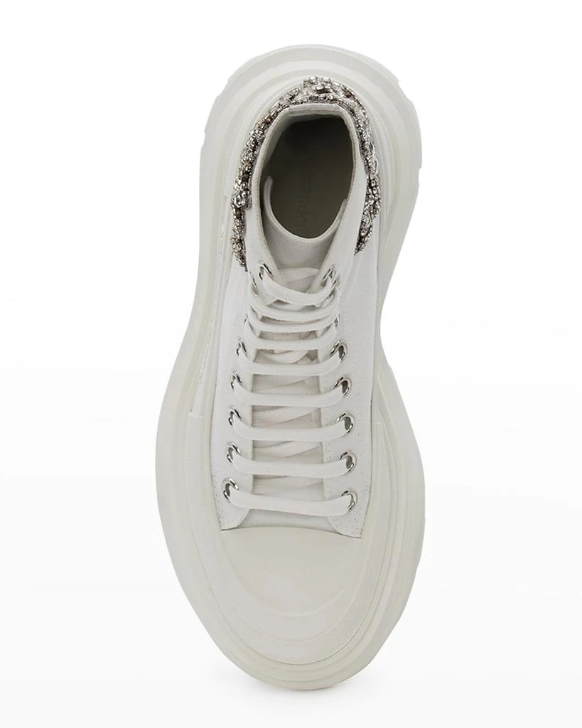 商品Alexander McQueen|Tread Slick Crystal Sneaker Boots,价格¥2901,第4张图片详细描述