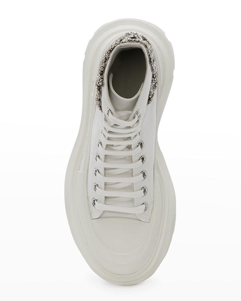 商品Alexander McQueen|Tread Slick Crystal Sneaker Boots,价格¥4752,第6张图片详细描述