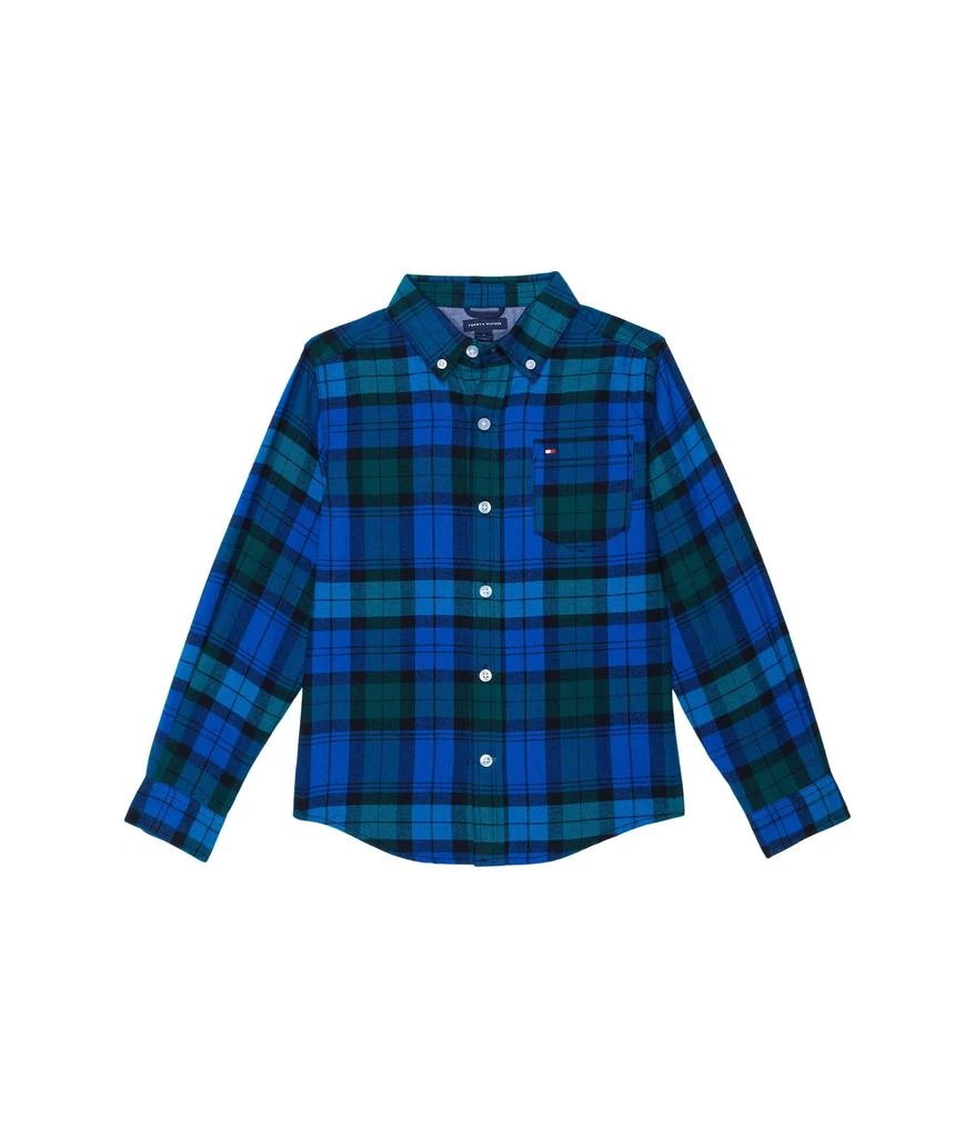 商品Tommy Hilfiger|Plaid Long Sleeve Button-Down Shirt (Little Kids),价格¥89,第1张图片