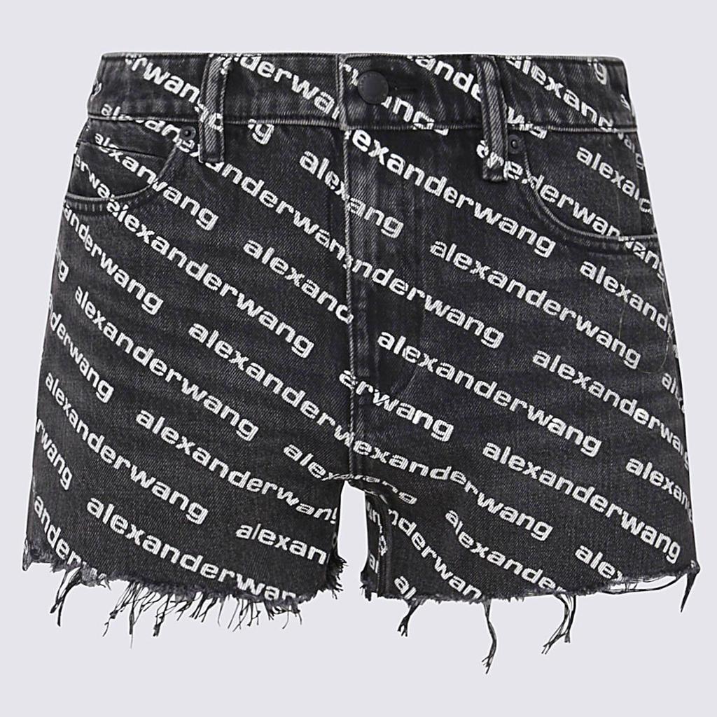 ALEXANDER WANG BLACK COTTON BITE SHORTS商品第1张图片规格展示