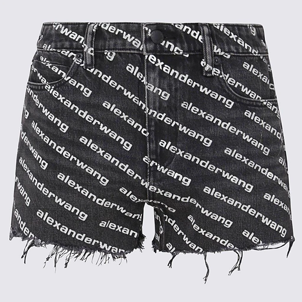 商品Alexander Wang|ALEXANDER WANG BLACK COTTON BITE SHORTS,价格¥2237,第1张图片