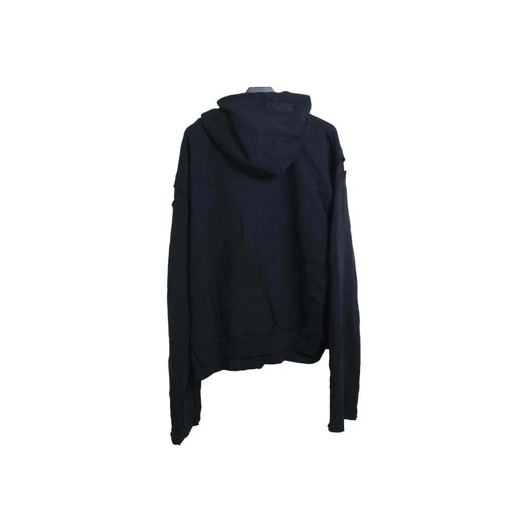 商品Vetements|Vetements Patched Long Sleeve Hoodie Hiphop Black,价格¥6569,第2张图片详细描述