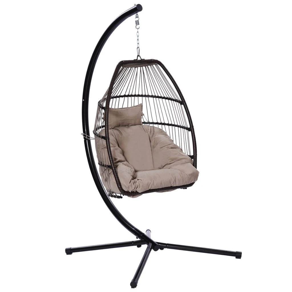 Outdoor Patio Wicker Folding Hanging Chair 商品