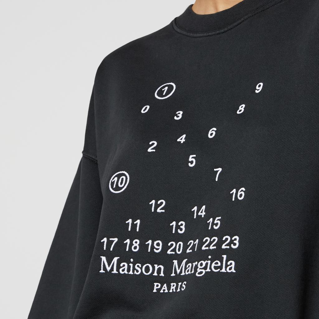 Maison Margiela Numbers Cotton-Jersey Sweatshirt商品第4张图片规格展示